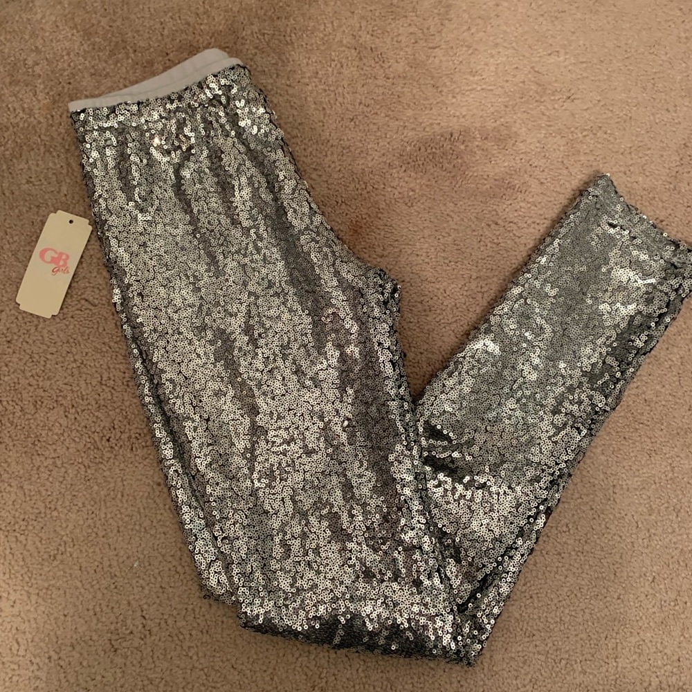 NEW WITH TAGS girls sequin leggings